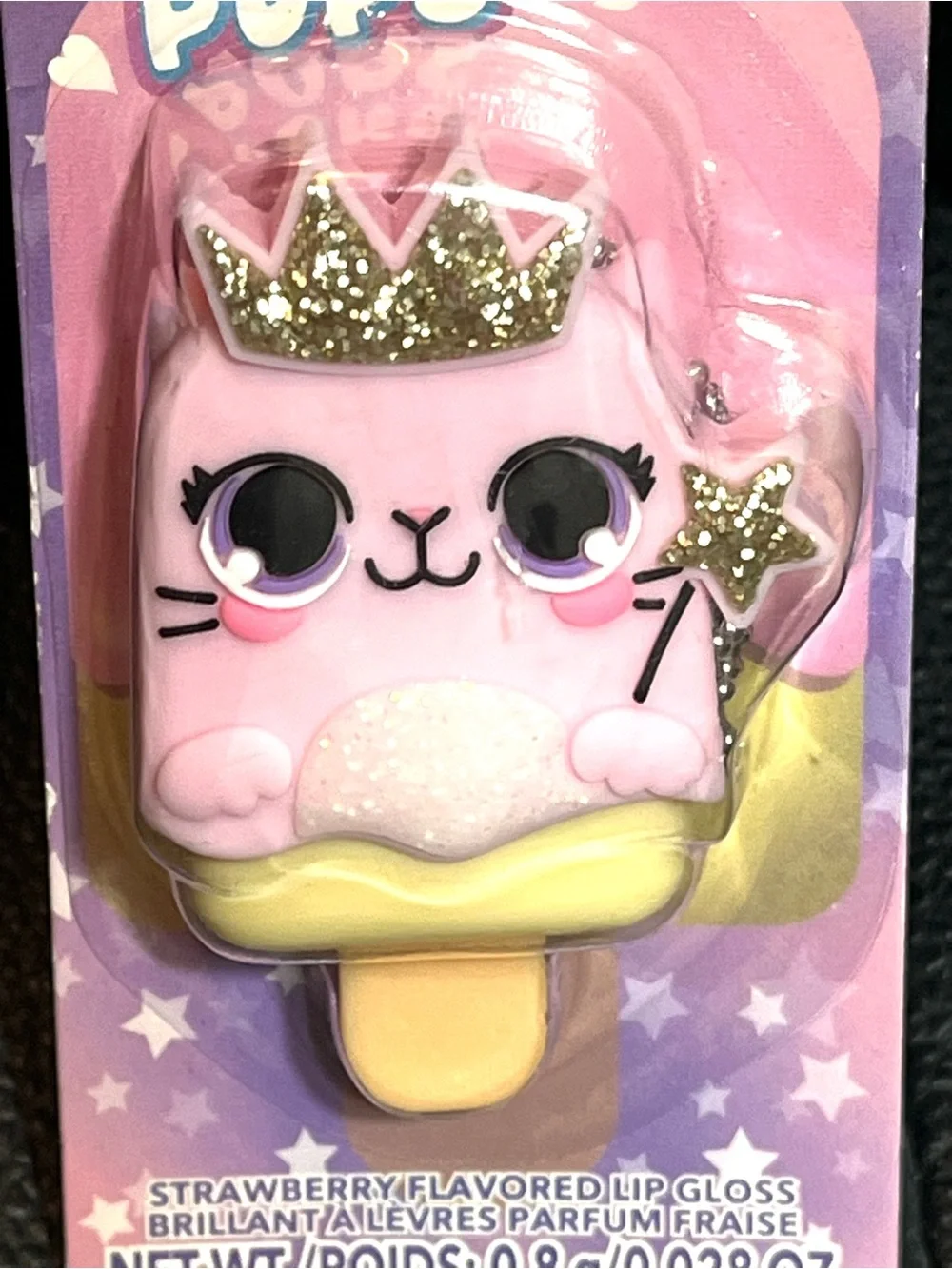 Claire’s Pucker Pops Lip Gloss Key Chain Bundle Blue Raspberry, Strawberry NWT